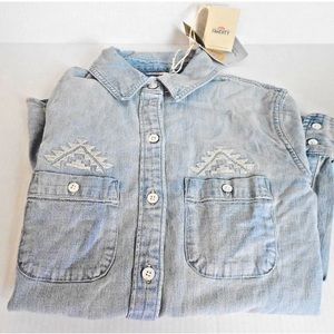 FAHERTY BYELLOWTAIL CHAMBRAY MOUNTAIN SHIRT SIZE SMALL NEW-RETAIL$158